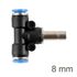 Insert T-joint Pu 8mm